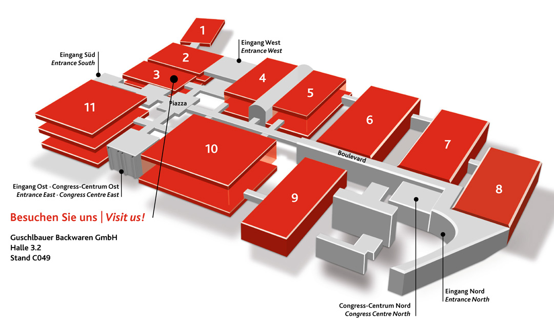 Anuga Hallenplan Guschlbauer